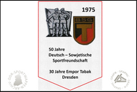 BSG Empor Tabak Dresden Wimpel Jubil&auml;um 30 Jahre