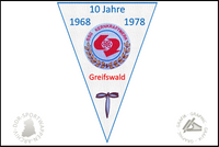 BSG Kernkraftwerk Greifswald Wimpel Jubil&auml;um 10 Jahre