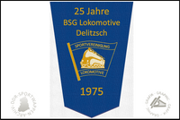 BSG Lokomotive Delitzsch Wimpel 25 Jahre Jubil&auml;um