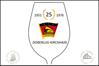 BSG Lokomotive Doberlug Kirchhain Glas 25 Jahre Jubil&auml;um