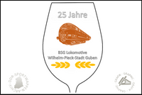 BSG Lokomotive Wilhelm Pieck Stadt Guben Glas Variante
