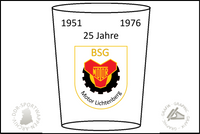 BSG Motor Lichtenberg Glas Jubil&auml;um 25 Jahre