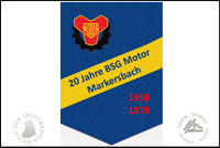 BSG Motor Markersbach Wimpel Jubil&auml;um 20 Jahre